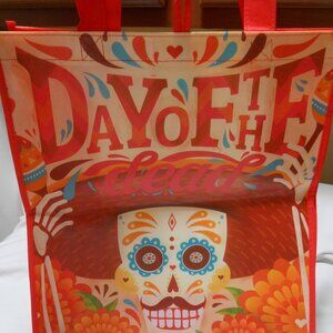NEW LLP Day of the Dead Reusable tote Shopping Halloween Trick or Treat Bag 🎃